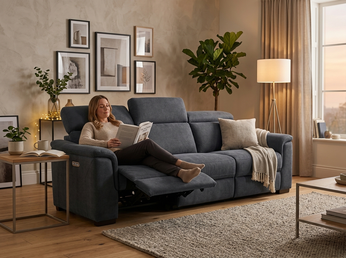 Sofá Relax Motorizado Génova Euro Descanso